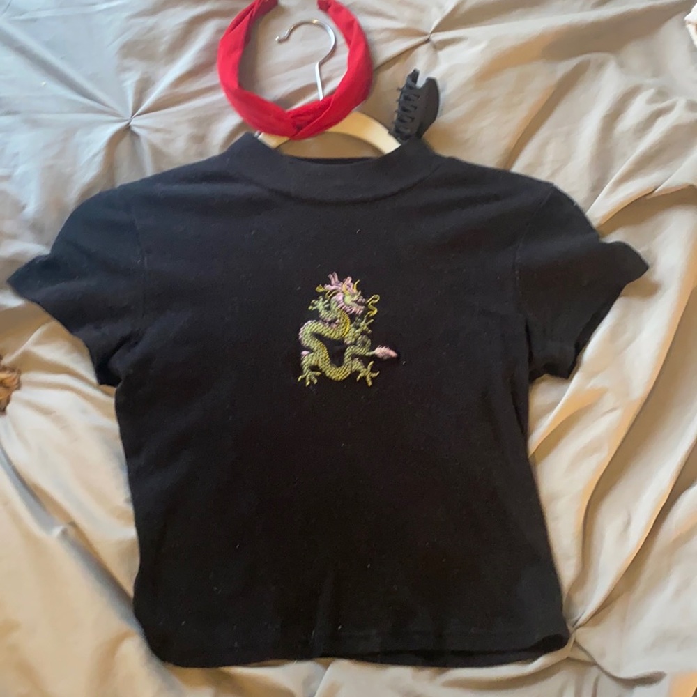 PACSUN TRENDY HIGH NECK SHIRT